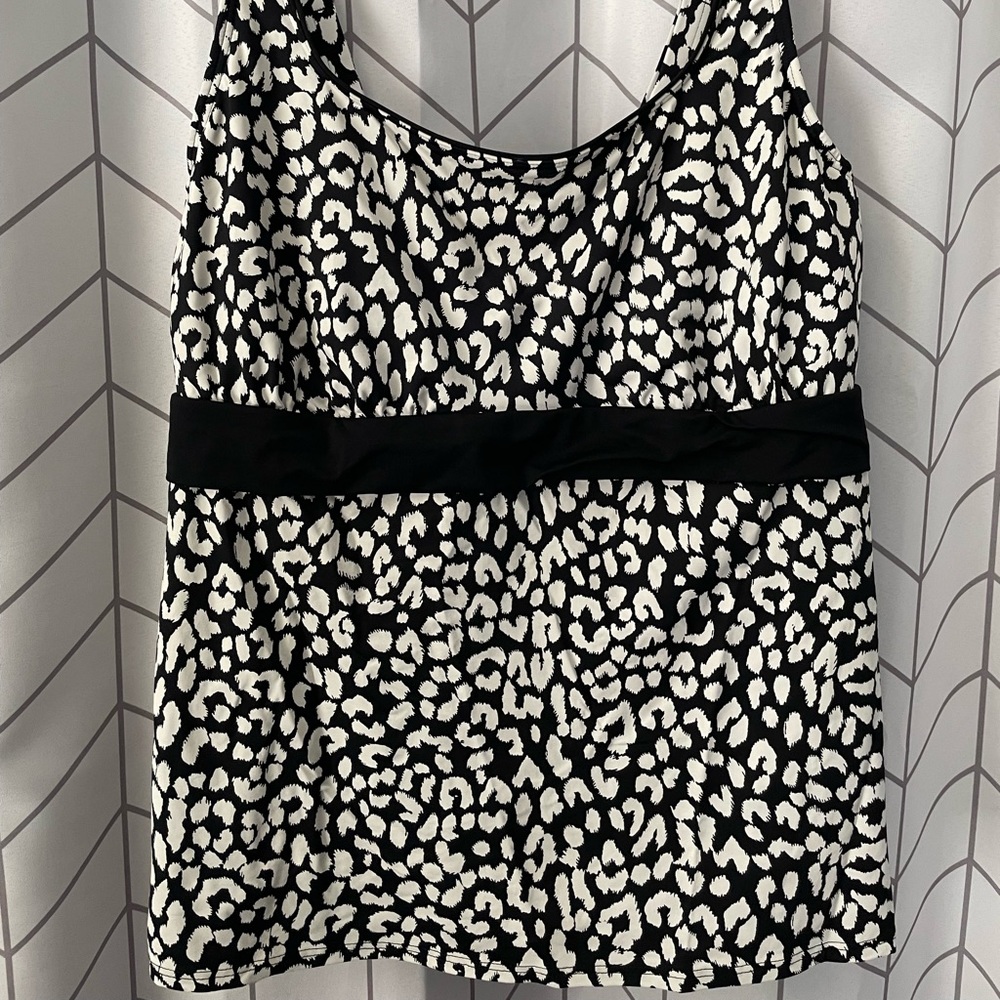 Lands End Women's 18DDD Chlorine Resistant Square Neck Underwire Tankini